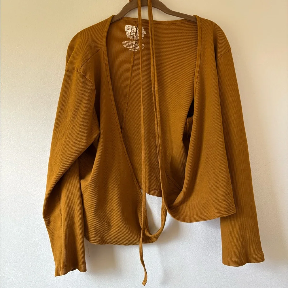 Big Bud Press Mustard Wrap Top 5XL - Picture 4 of 4
